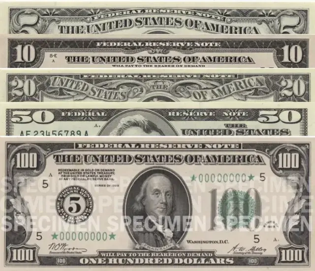 Dólar Americano USD - Notas Antigas